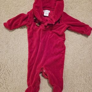 Ralph Lauren Vibrant Red Kids Footie
